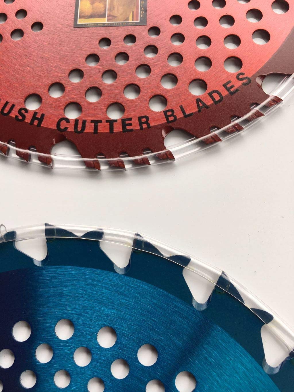 2-Pack 8-Inch 20T/56T Combo Brush Cutter Blades - (1) Blue Hawk 20-Tooth & (1) Red Razor 56-Tooth - Hybrid Pack - RENEGADE BLADE® - 203mm Diameter Carbide Blades for Lawn Mower, Weed Trimmer & Landscaping Tools