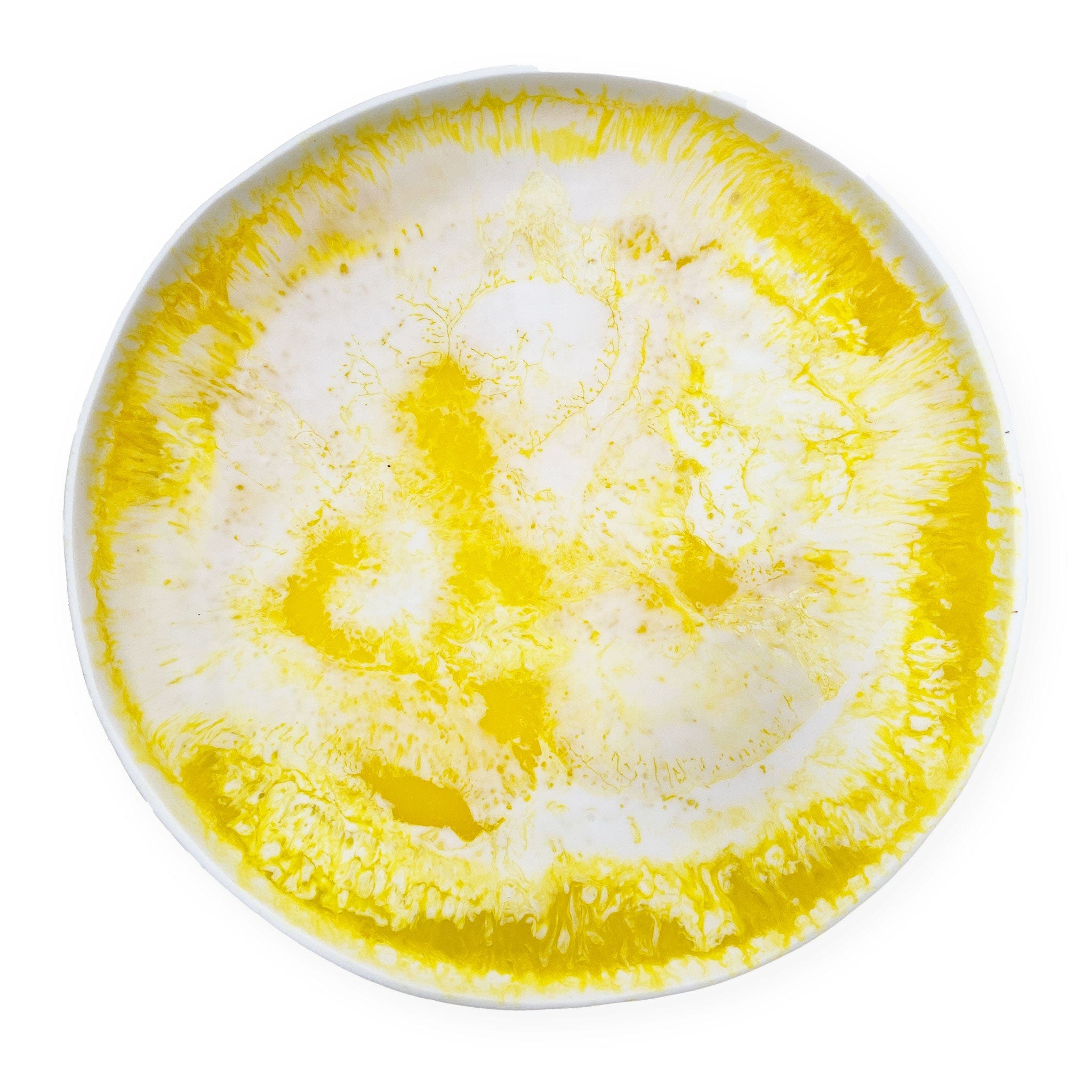 Extra Large Resin Swirl Serving Tray with Daisy Design - Perfect for Charcuterie, Party Appetizers & Home Decor