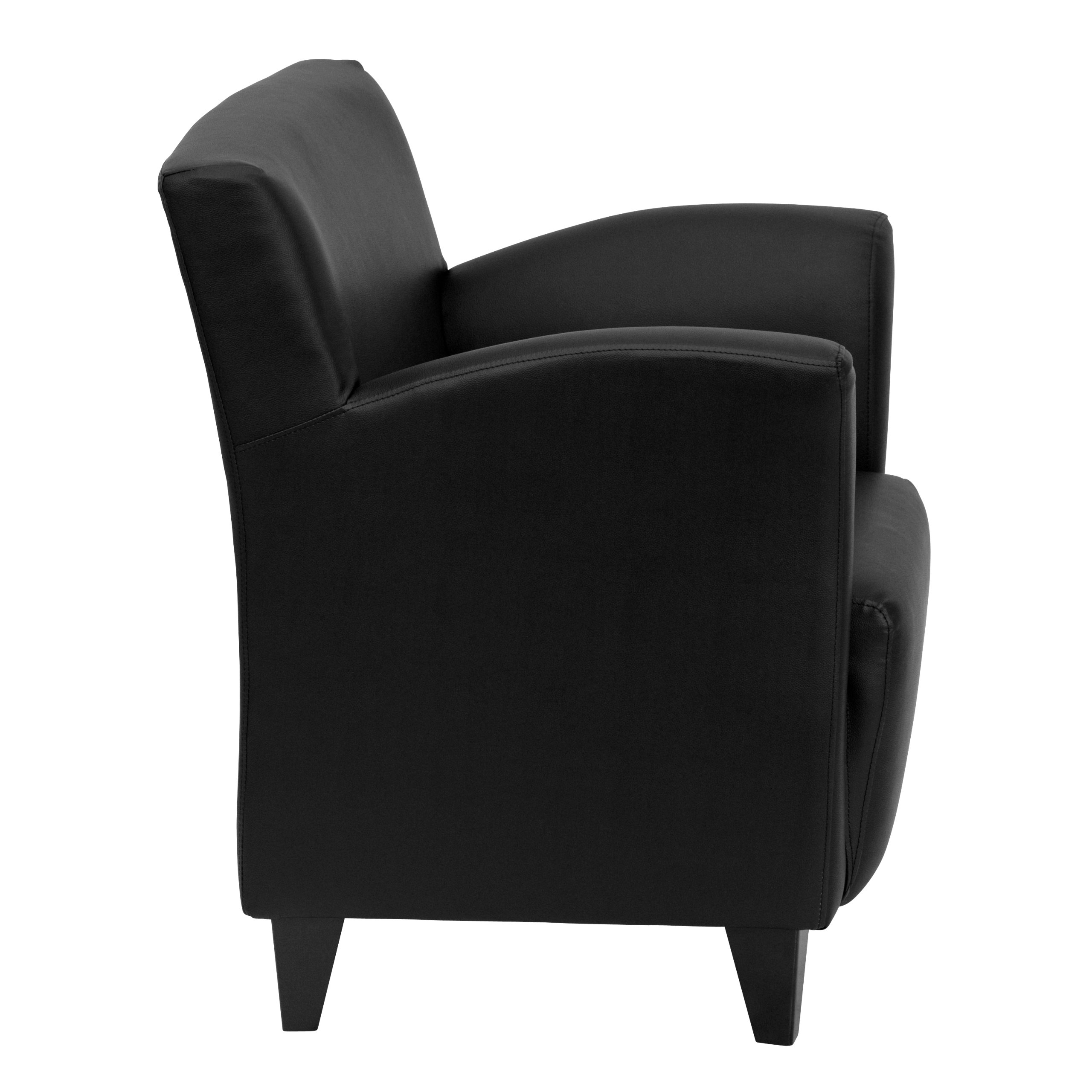 Flash Furniture HERCULES Series Black LeatherSoft Lounge Chair - Premium Comfort for Home Office, Living Room & Waiting Areas