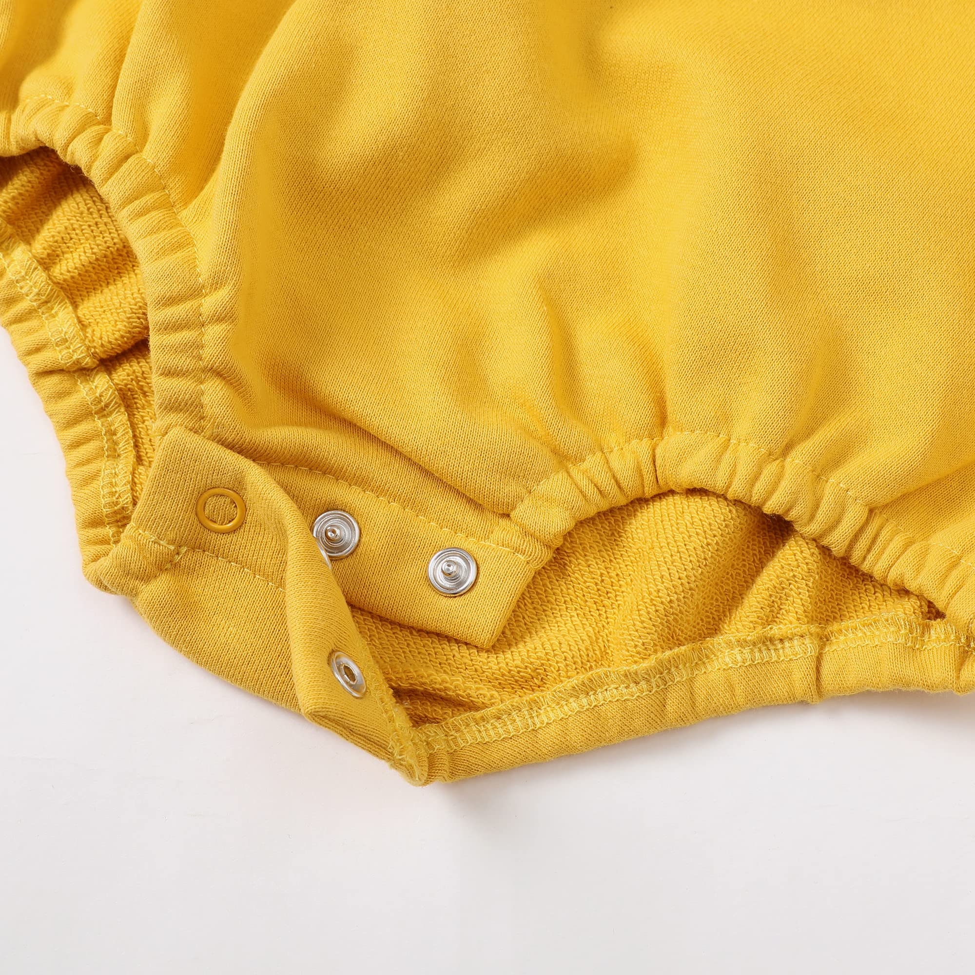 OPAWO Baby Sweatshirt Romper Onesie - Newborn Unisex Bubble Romper Outfit | Infant Crewneck Bodysuit | Soft Cotton Baby Clothes for Boys & Girls | Perfect for Playdates, Photoshoots & Everyday Wear