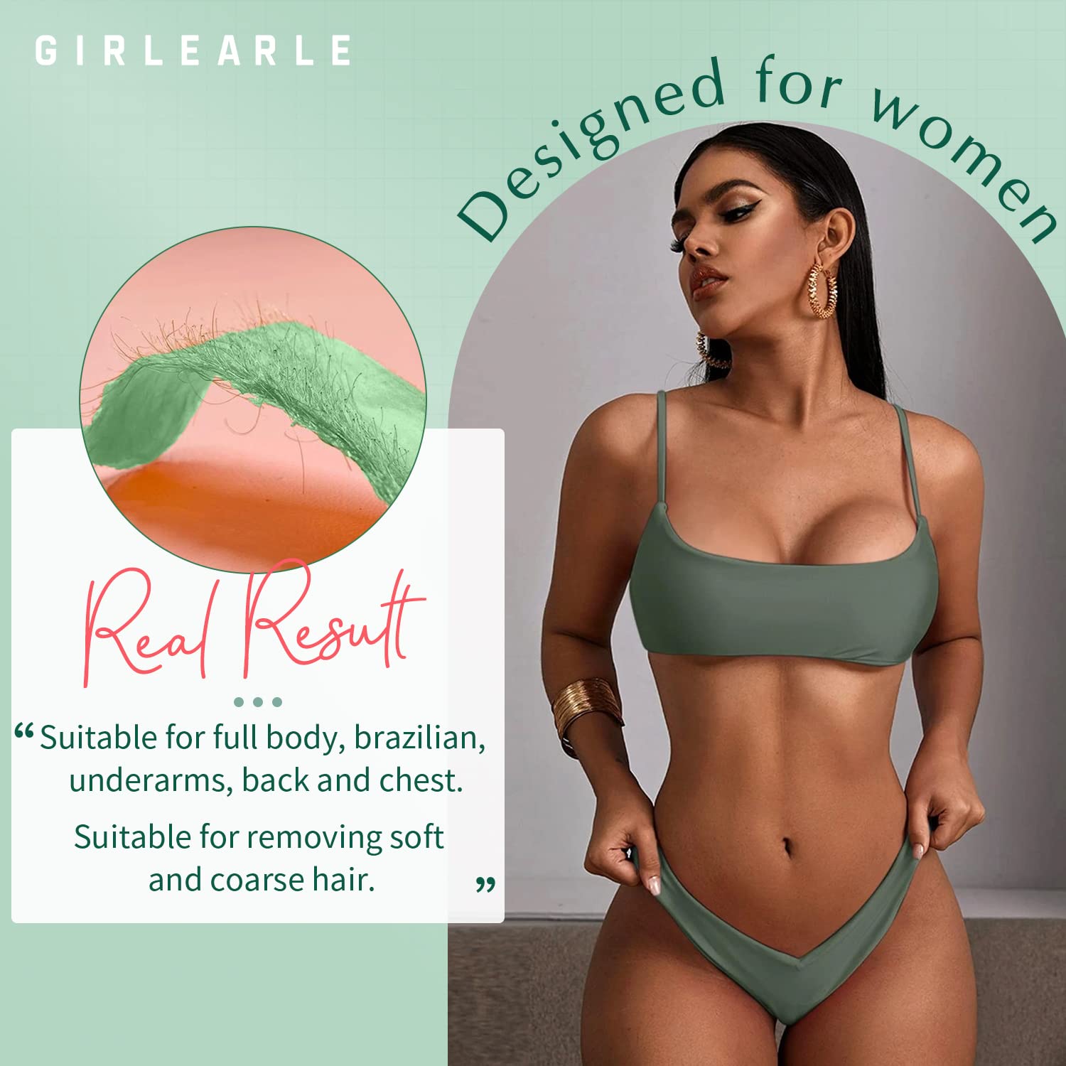Premium Hard Wax Beads 2-Pack (1lb Unscented for Coarse Hair & 1lb Aloe Vera for Sensitive Skin) - Full Body, Face, Brazilian, Legs & Eyebrow Hair Removal - At-Home Waxing Kit for Smooth Skin