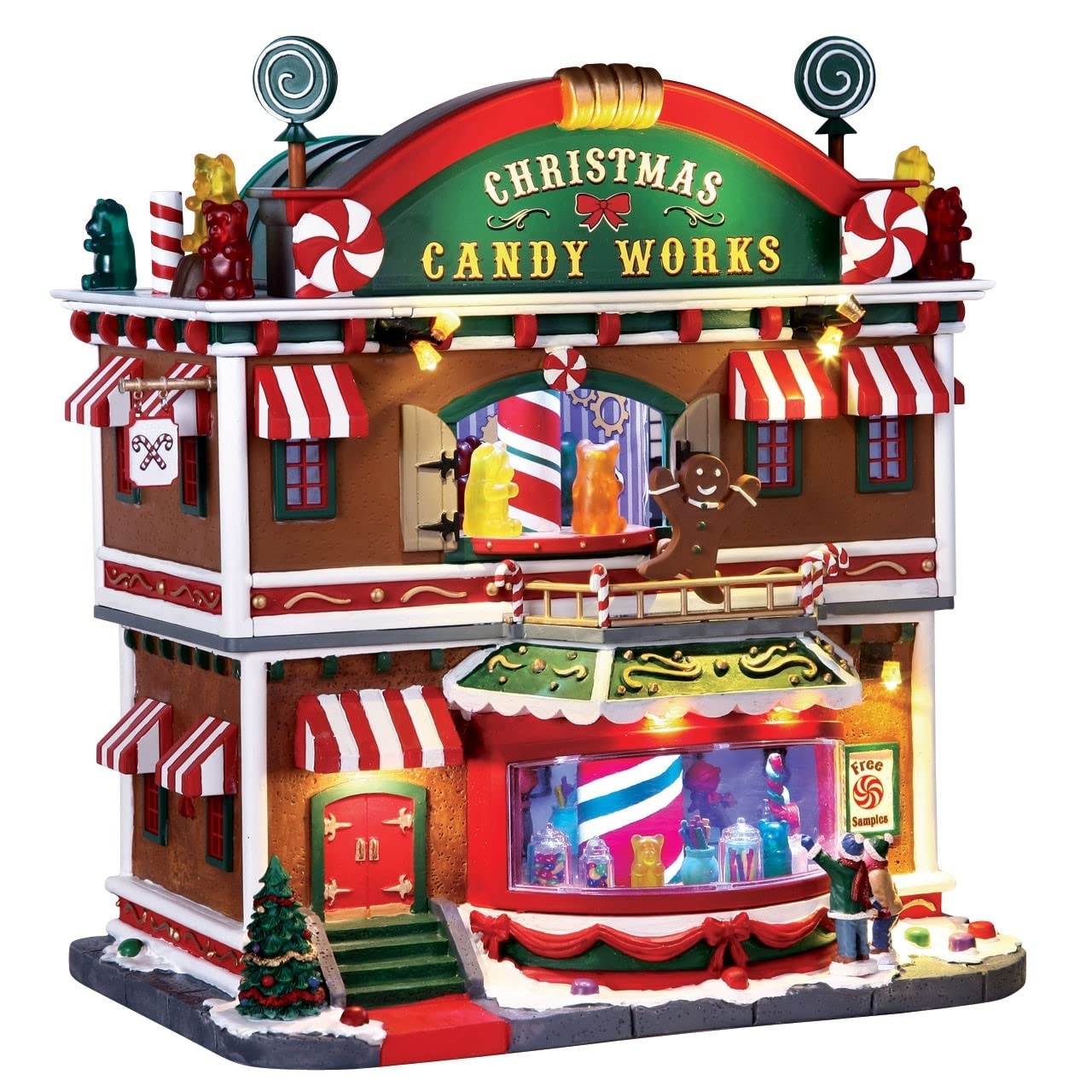 Lemax Christmas Candy Works Village Building - Multicolored Resin Holiday Decor (1 Piece) - Perfect for Christmas Village Displays, Home Decor & Holiday Collectibles