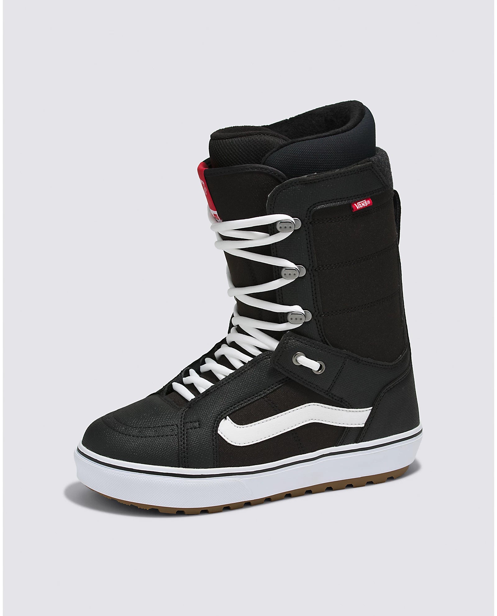 Vans 2025 Hi Standard OG Snowboard Boots - Black/White - Men's/Women's Winter Snowboarding Shoes for Skiing & Snow Sports