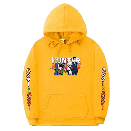 Hunter X Hunter Anime Hoodie - Gon Killua Zoldyck Hisoka Manga Sweatshirt | Unisex Pullover with Drawstring Hood | Perfect for Cosplay, Anime Conventions & Casual Wear