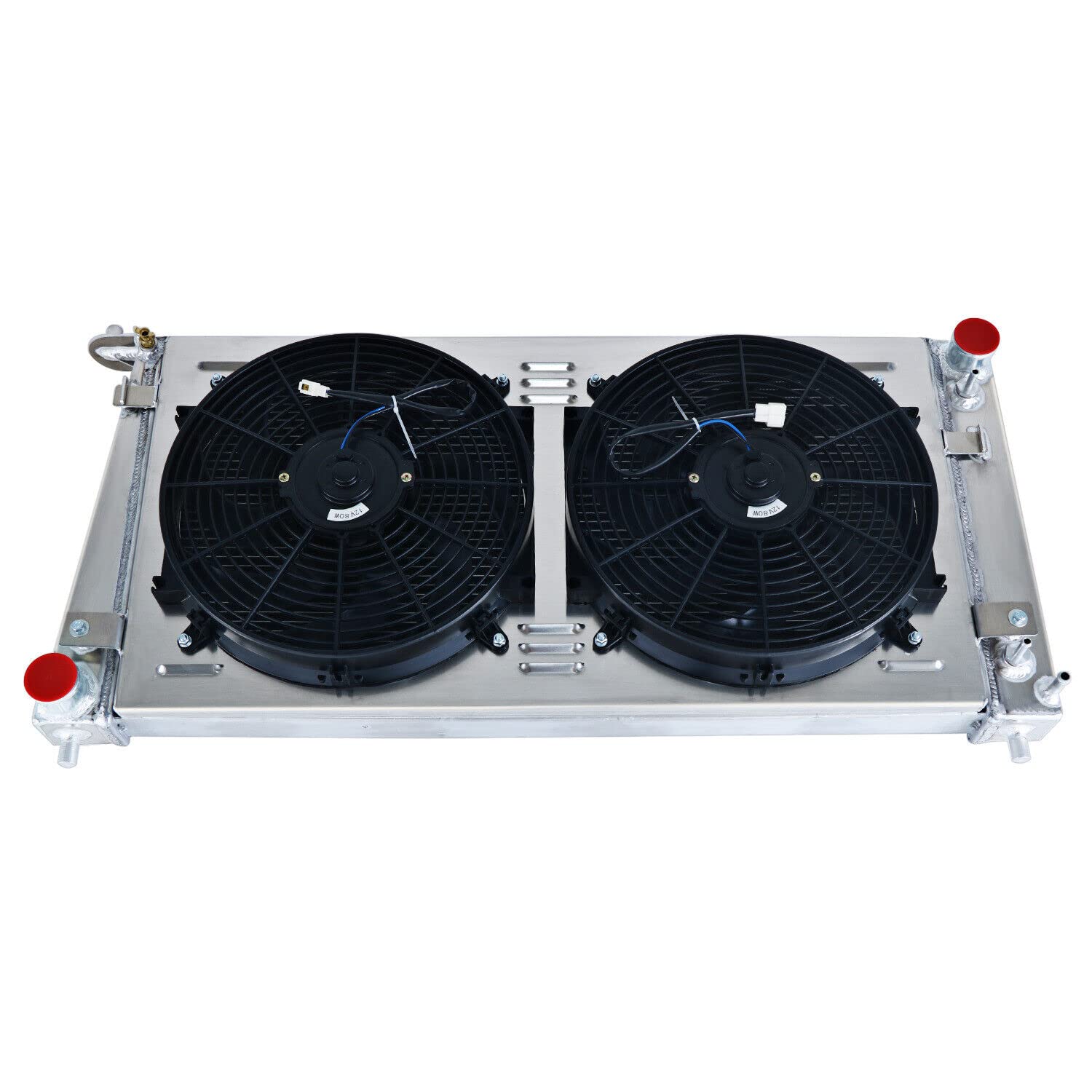 High-Performance 3-Row Aluminum Radiator for 1999-2003 Ford F150 F250 F350 Expedition 4.2L 4.6L 5.4L V8 - Includes Shroud Fan & Relay Kit - Perfect for Off-Roading, Towing & Heavy-Duty Use