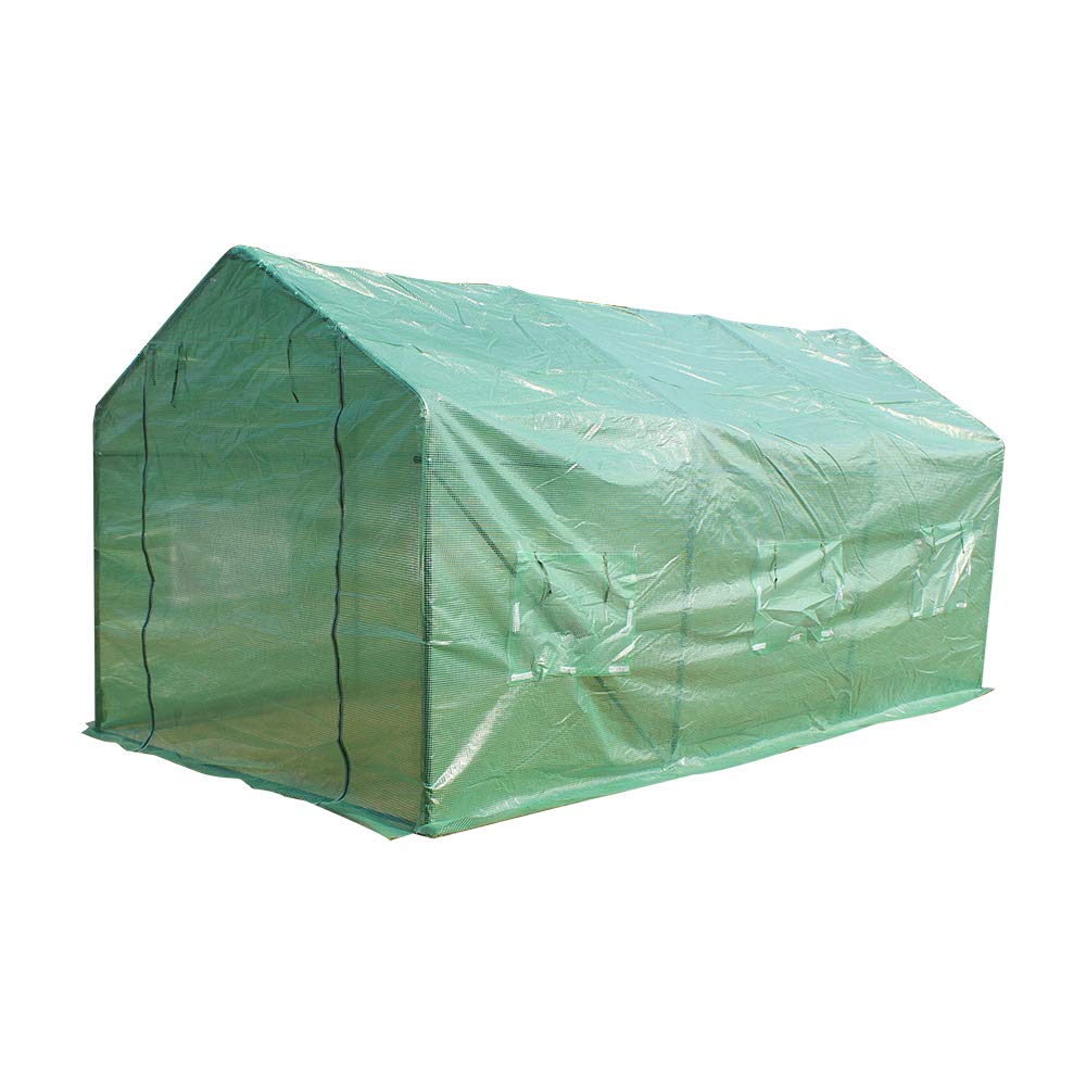 Fuara 15x7x7 ft Portable Walk-in Greenhouse Tent - Heavy Duty Spiked Plant Gardening Hot House for Outdoor Farming & Gardening | Perfect for Seed Starting, Plant Protection & Year-Round Growing