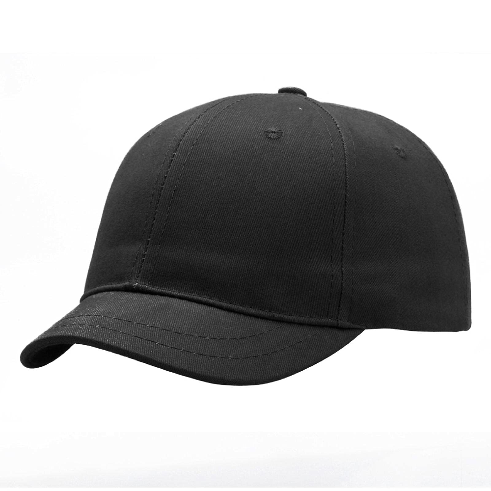WANGZX Solid Color Baseball Caps for Men & Women - Adjustable Short Brim Sun Hat for Outdoor Sports, Hip-Hop Fashion | Perfect for Running, Golf, Fishing & Streetwear