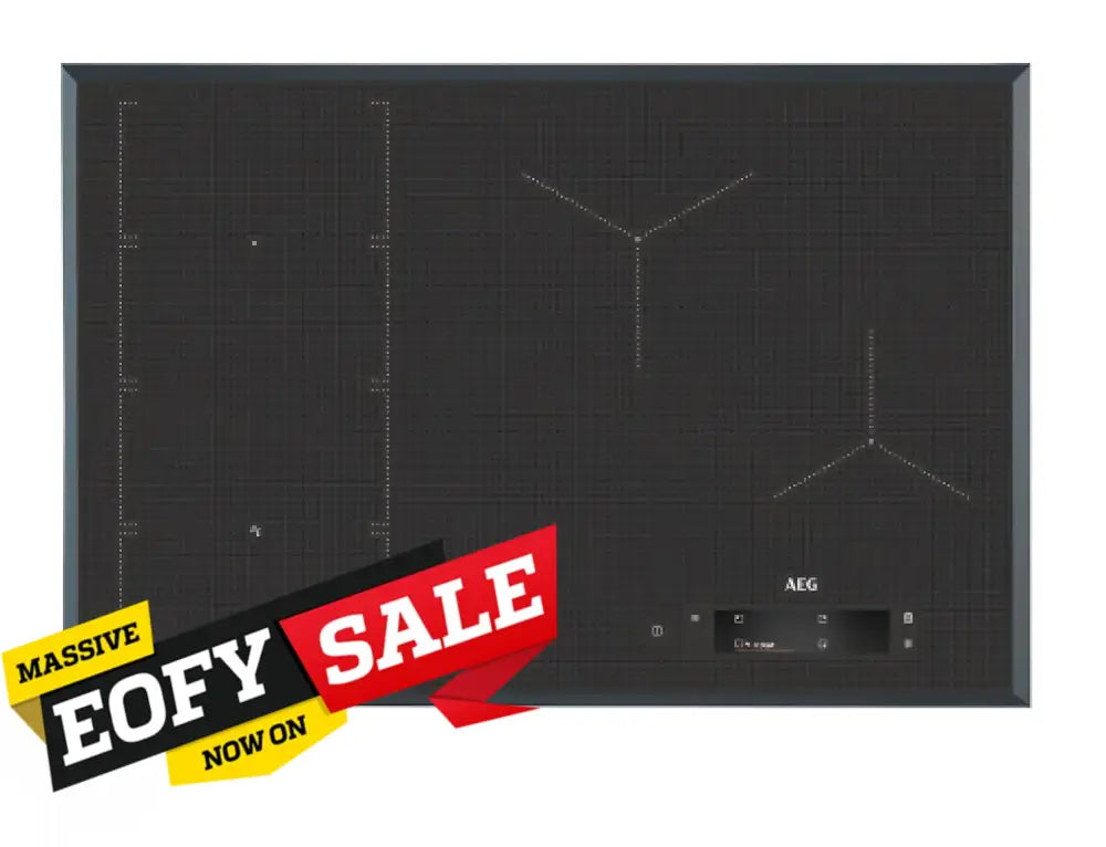 AEG IAE84851FB 80cm Sensefry 4 Zone Induction Cooktop - Premium Built-in Electric Stove for Modern Kitchens | Fast Heating & Energy Efficient | Perfect for Home Cooking, Baking & Entertaining