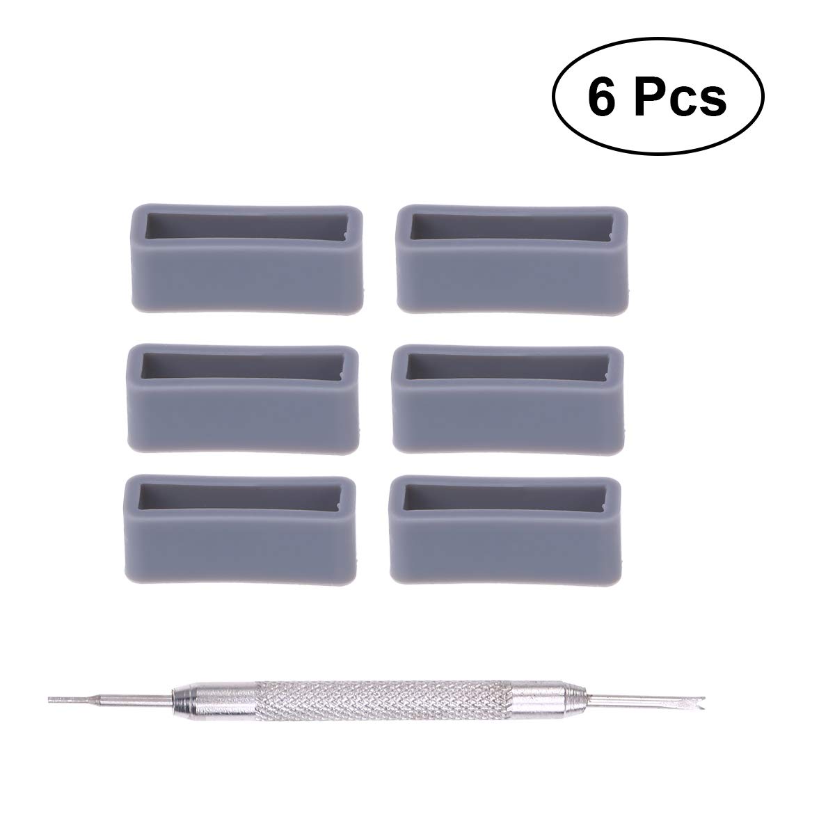 6-Piece Watch Band Strap Loops - Premium Watch Band Retainers & Holders for Apple Watch, Samsung Galaxy, Fitbit - Secure & Comfortable Watch Accessories for Sports, Work & Everyday Use