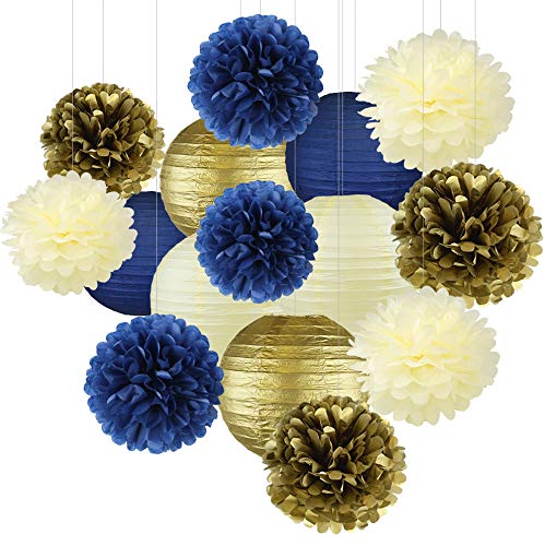 Ivory/Navy/Gold