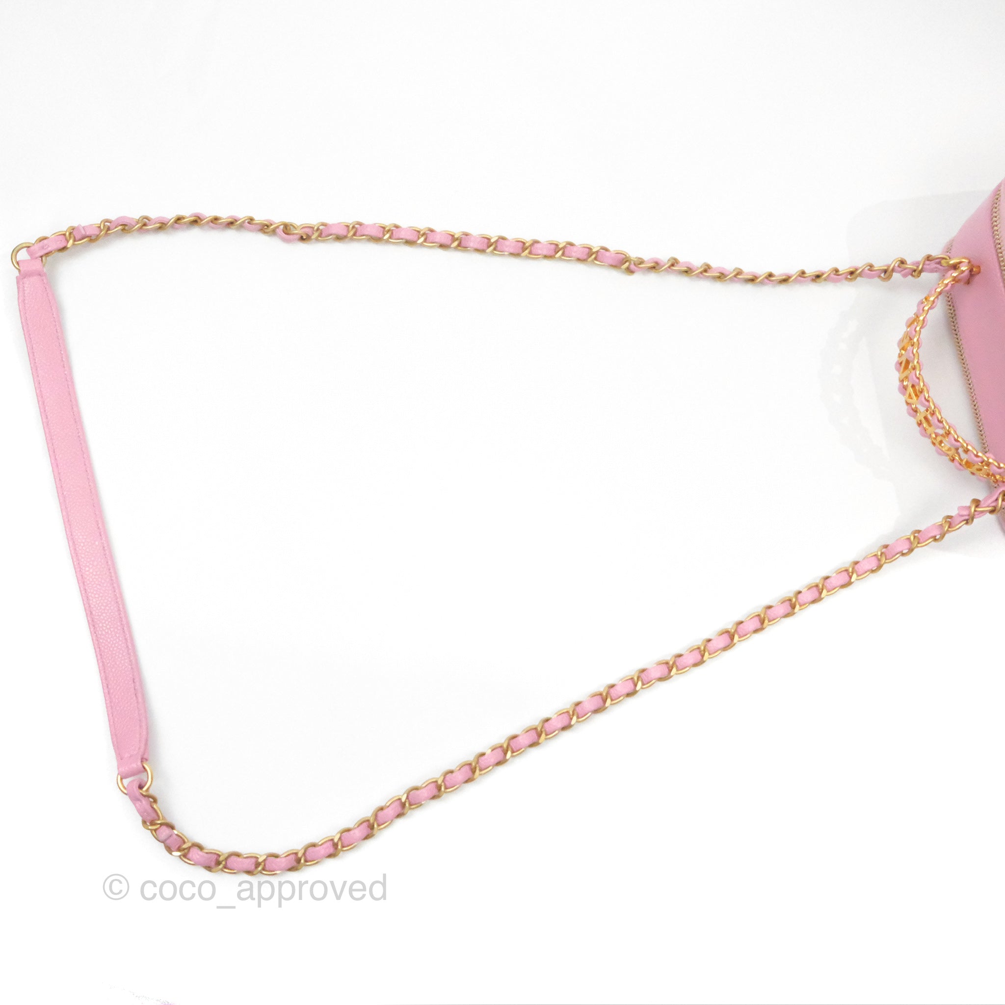 Chanel Caviar Quilted Small Vanity Case Handbag in Light Pink - Luxury Crossbody Bag for Women, Perfect for Date Night & Special Occasions