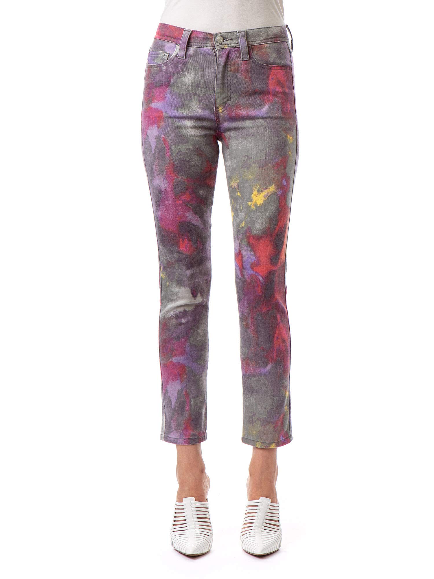 Jordache Vintage Women’s Molly High Rise Skinny Jeans - Shaded Tie Dye Wash | Retro Stretch Denim Pants for Casual Wear & Night Out