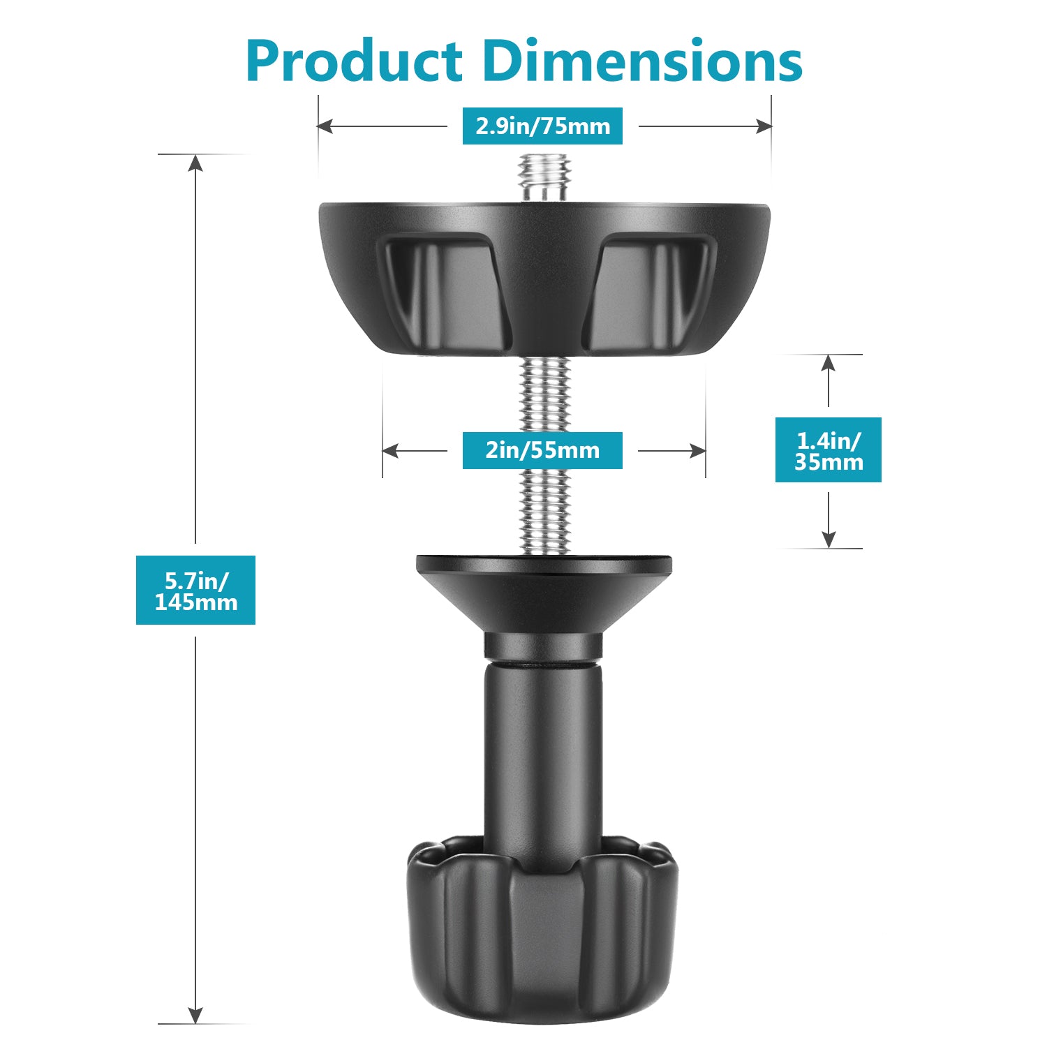 NEEWER 75mm Bowl Adapter - Professional Photography Lighting Accessory for Studio & Outdoor Shoots - Compatible with Bowens Mount Speedlights & Strobes