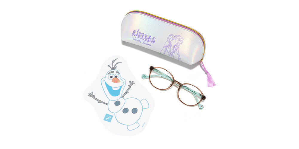 JINS x Disney Frozen Kids Glasses 053 382 - Stylish & Durable Eyewear for Kids, Perfect for School, Outdoor Activities & Disney Themed Events