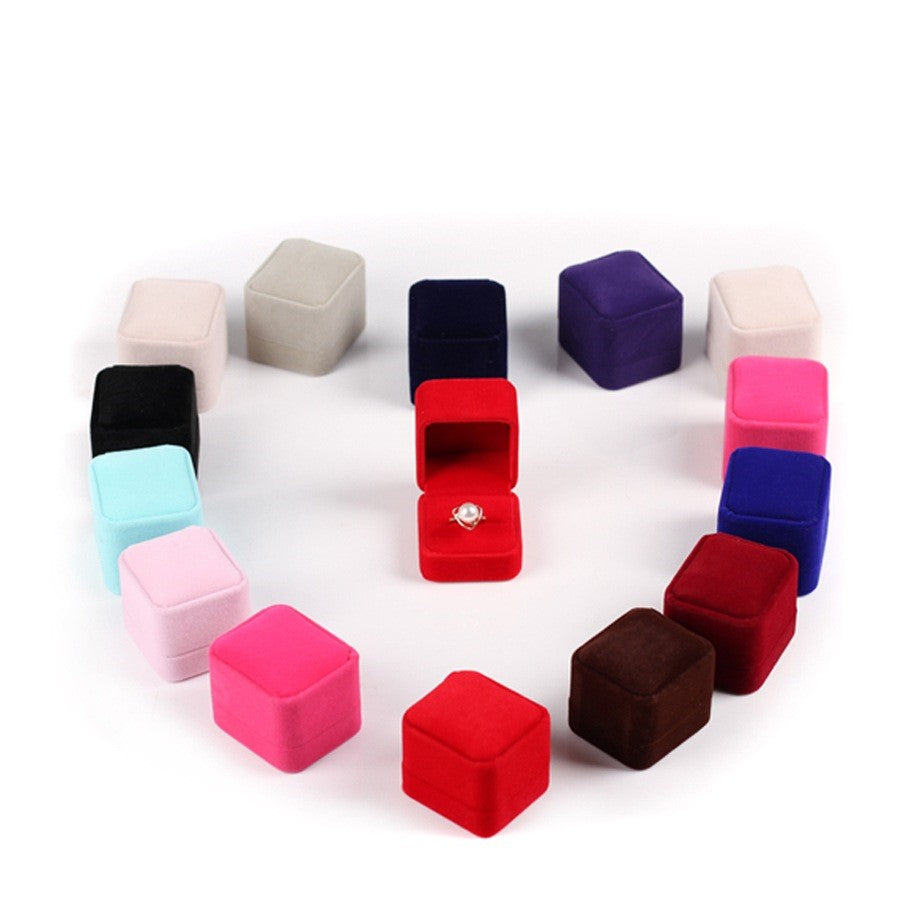 Soft Flannel Jewelry Box with Velvet Lining - Elegant Storage for Rings, Necklaces & Earrings - Perfect for Travel, Gifts & Home Organization