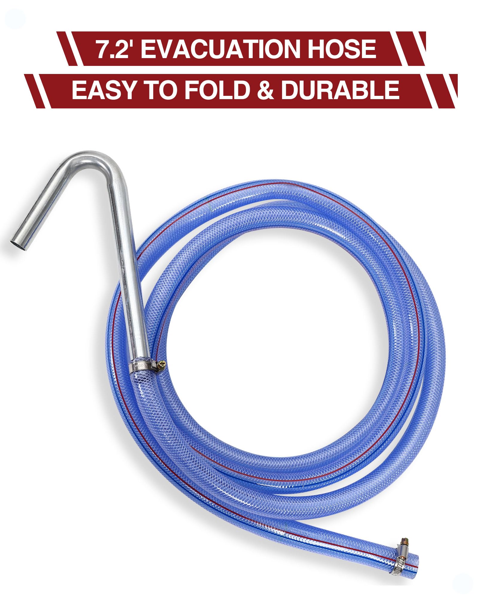 17 Gallon Low Profile Electric Oil Drain Pan with 110V Pump - 8FT Hose & Folding Handle - Rolling Oil Change Cart for Cars, Trucks, Buses, RVs - Ideal for Quick & Mess-Free Oil Changes in Home Garages & Auto Shops