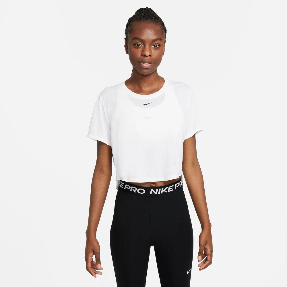 Nike One Dri-FIT Women's Short Sleeve Crop Top - Moisture-Wicking Athletic Shirt for Running, Yoga & Gym Workouts