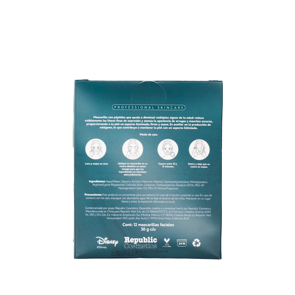 12-Pack Disney Mulan Cucumber Beauty Face Masks - Hydrating & Brightening Sheet Masks for Glowing Skin | Perfect for Spa Day, Self-Care Routine & Gift Giving