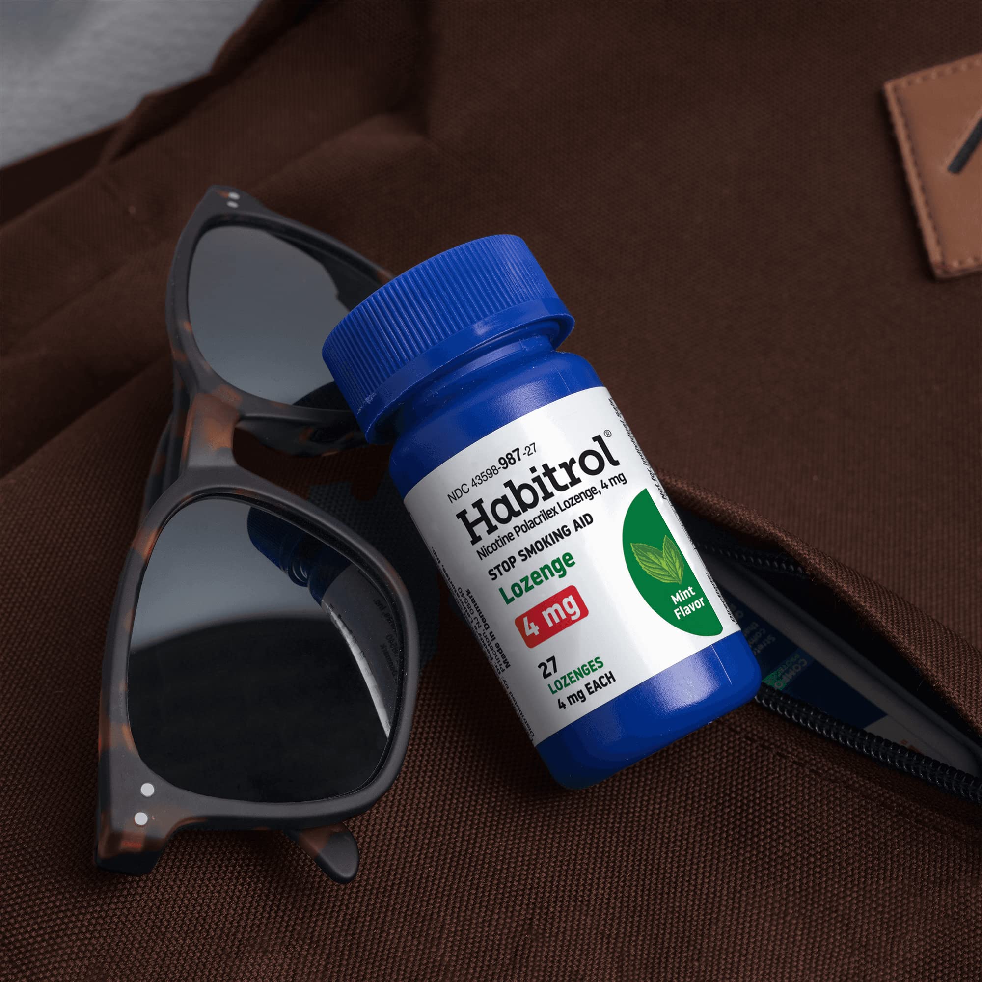 Habitrol Nicotine Lozenges 4mg Mint Flavor - 135 Count - Stop Smoking Aid - Reduce Cravings & Withdrawal Symptoms - Smoking Cessation Support for Adults - Perfect for Work, Travel & Stressful Situations
