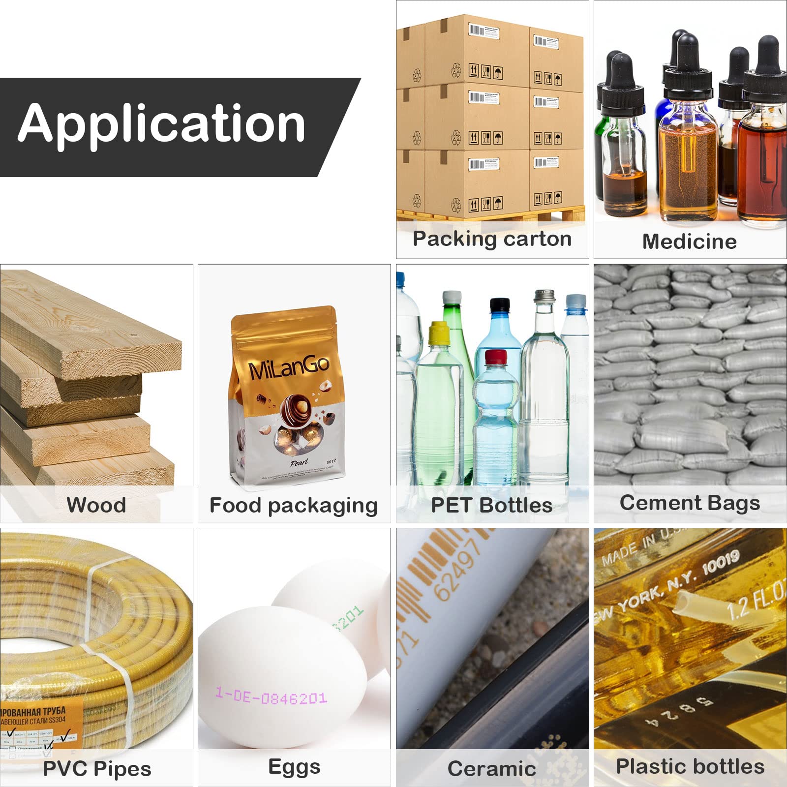 PEKOKO LBX2000 Plus Industrial Inkjet Printer - High-Speed Online Inkjet Coder for Batch Date & Number Coding on Carton Boxes, Plastic Bags, Tin Cans & PET Bottles - Ideal for Food Packaging, Pharmaceutical Labeling & Industrial Product Marking