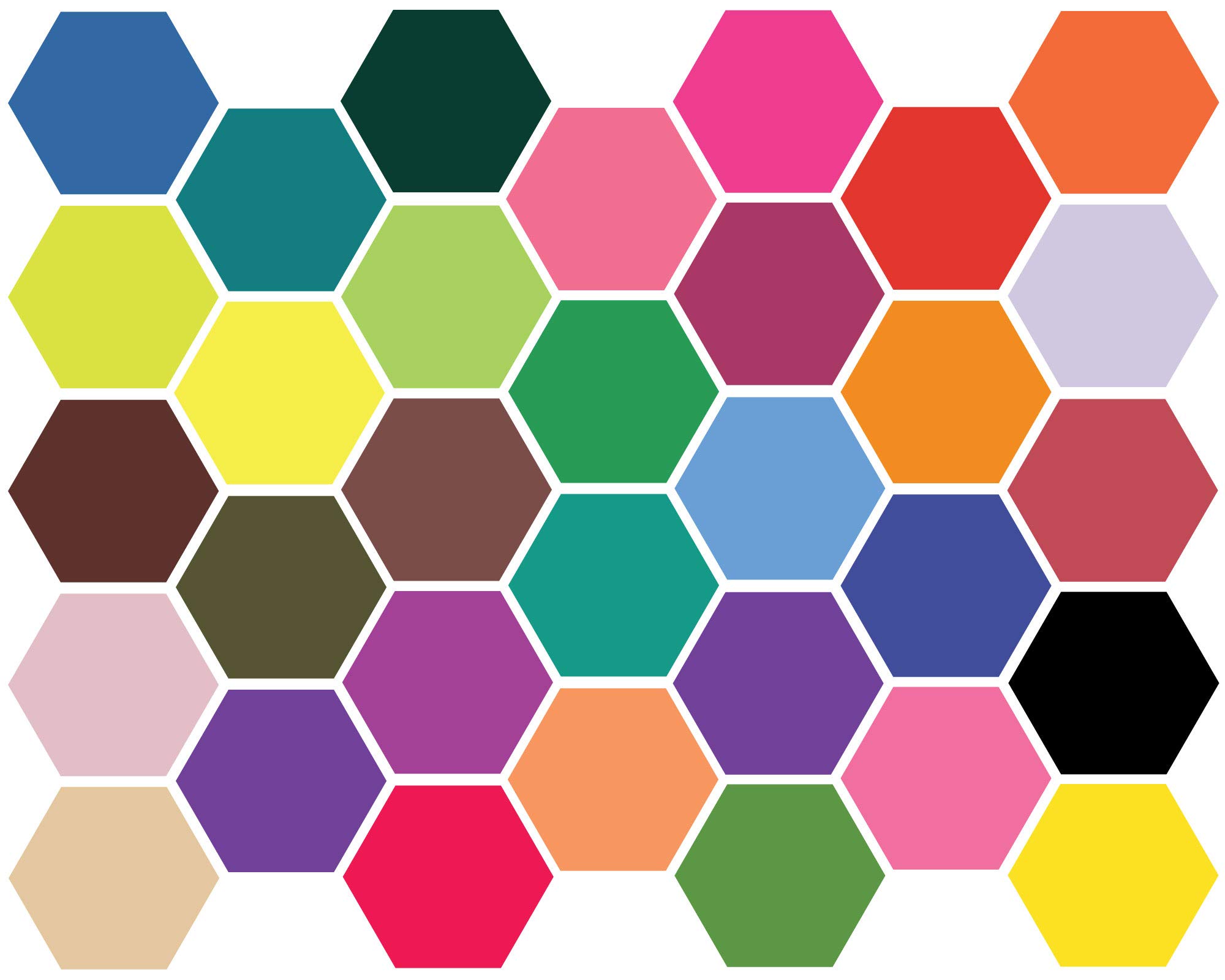 32-Piece Hexagon Wall Stickers - Removable Peel and Stick Wall Decals for Home & Office Decor - Perfect for Bedroom, Nursery, Living Room, and Dorm Room Wall Art