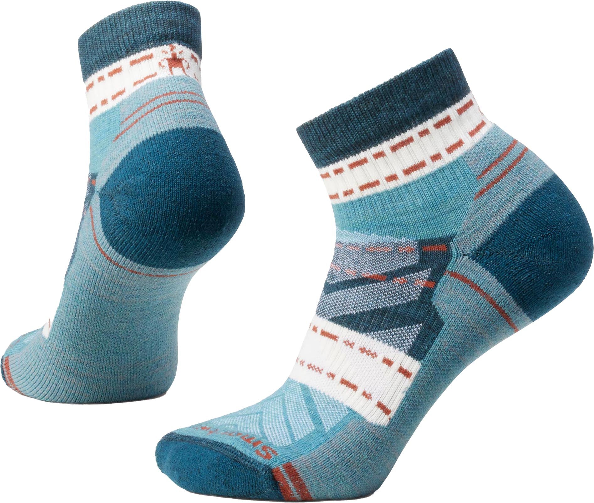 Women's Hiking Socks - Lightweight Cushioned Ankle Socks for Outdoor Activities, Running & Travel | Breathable & Comfortable Margarita Design