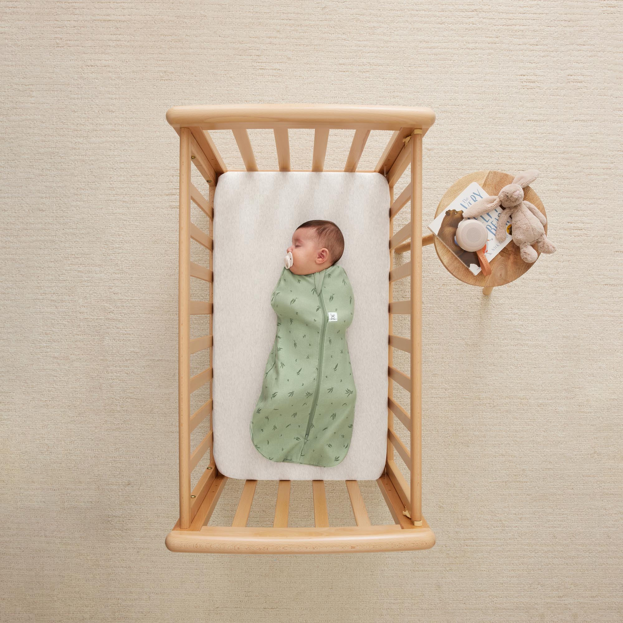 ErgoPouch Cocoon Zip Swaddle Bag 1.0 TOG - Soft Baby Sleep Sack for Newborns to 6 Months - Perfect for Nursery, Daycare & Travel - Willow Print
