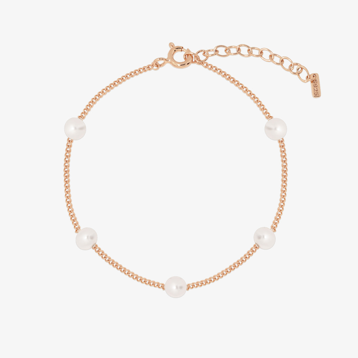 5-Pearl Beaded Bracelet for Women - Elegant Pearl Jewelry Gift for Birthday, Wedding & Special Occasions
