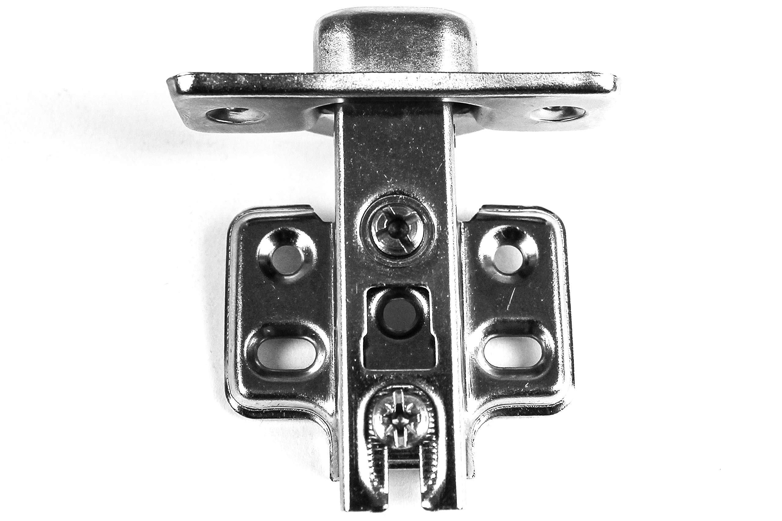 100-Pack Berta Full Overlay Frameless European Hinges - 105° 2-Cam 4-Way Adjustable Concealed Cabinet Hinges with Screws for Kitchen, Bathroom & Wardrobe Doors (100 Pieces)