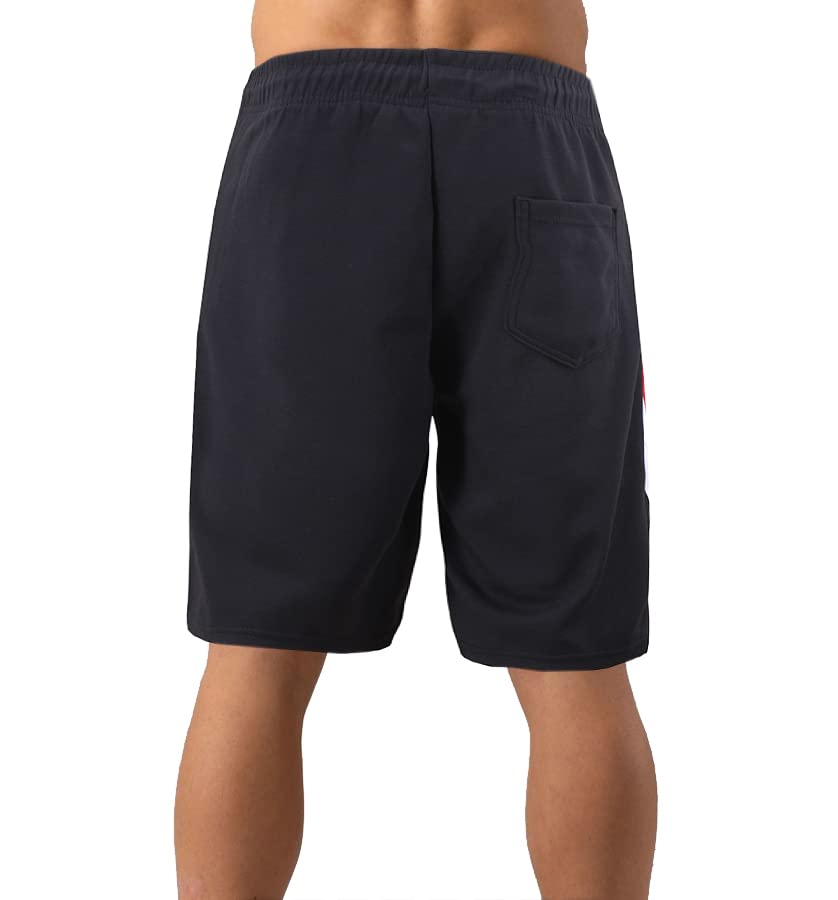 Men's Elastic Waist Fleece Sweatpants with Drawstring & Zipper Pockets - Comfortable Gym Shorts for Workout, Running, and Lounge Wear