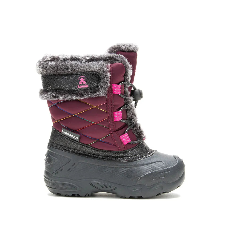 Kamik Grape Star 2 Waterproof Winter Boots for Toddlers - Warm Snow Boots for Boys & Girls - Perfect for Outdoor Play, Snowy Days & Winter Adventures