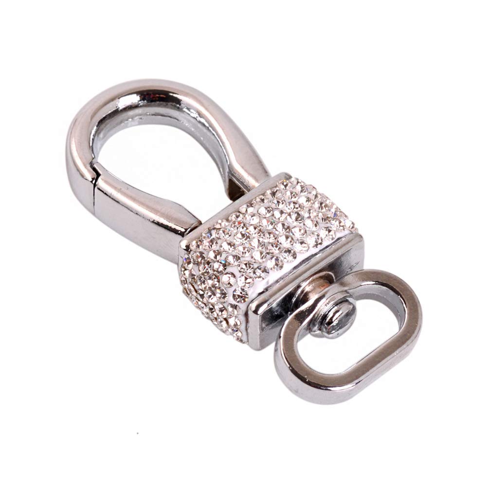 Sparkling Crystal Rhinestone Car Keychain - Elegant Bling Key Chain for Women & Men - Perfect for Car Keys, House Keys & Gift Giving