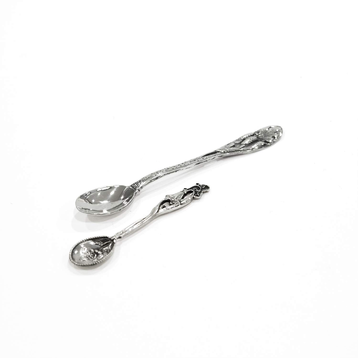 925 Sterling Silver Rose Shaped Spoon - Elegant Baby Shower Gift for Girls, Christening, Birthday & Special Occasions | Perfect for Tea Parties, Desserts & Keepsake Memories