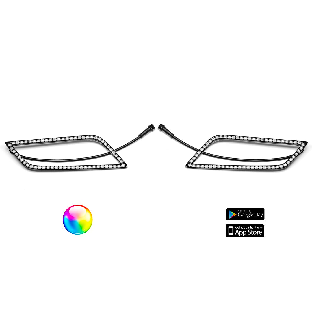 187 Style Talon Halos with Control Harness - LED Halo Headlights for Jeep Wrangler & Gladiator - Off-Road & Night Driving Enhancement