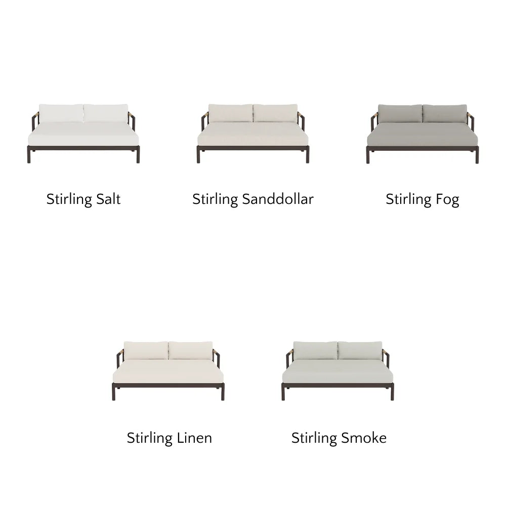 Breeze XL Daybed - Modern Outdoor Patio Lounger with Cushion, Waterproof & UV Resistant - Perfect for Poolside, Garden, or Backyard Relaxation