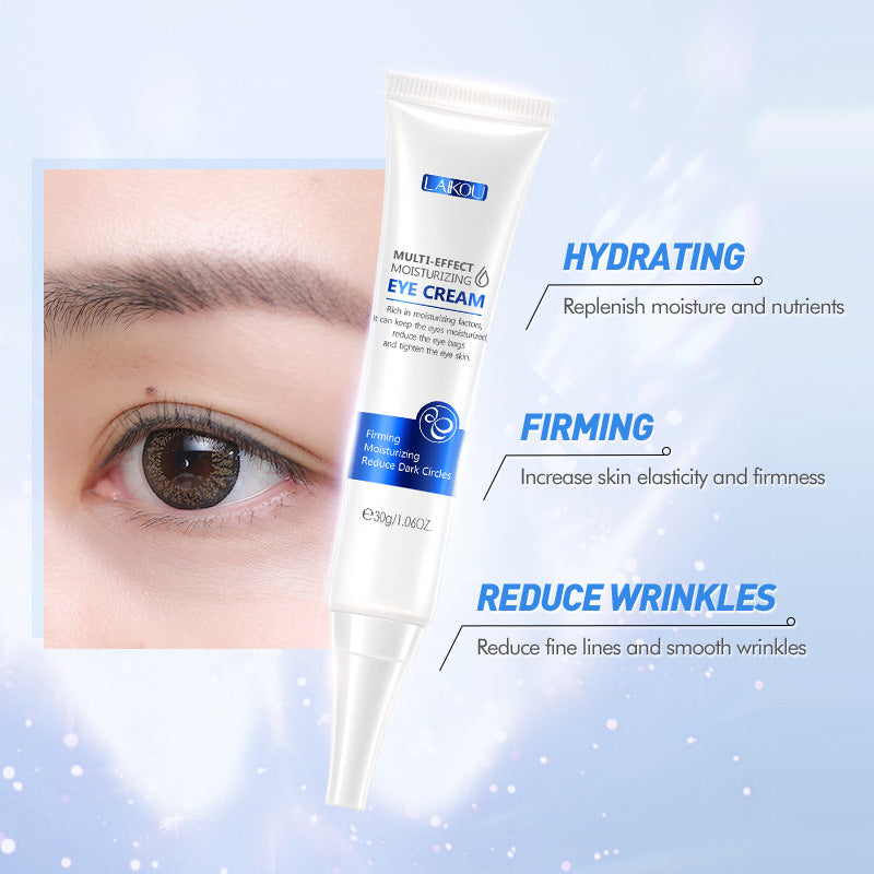 Laikoo Hydrating Eye Cream 30G - Anti-Aging Moisturizer for Dark Circles & Puffiness | Cruelty-Free Skincare | Perfect for Night Routine & Travel
