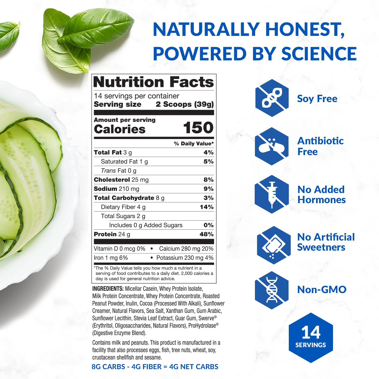 BioTrust Low Carb Protein Powder - Grass-Fed Whey & Casein Blend, Hormone-Free, Non-GMO, Gluten-Free (Chocolate Peanut Butter) - Ideal for Keto Diet, Post-Workout Recovery & Weight Management