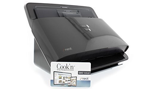 NeatDesk Desktop Document Scanner for PC & Mac | Black | Digital Filing System with DVO Cook'n Organizer Software | Perfect for Home Office & Small Business Document Management