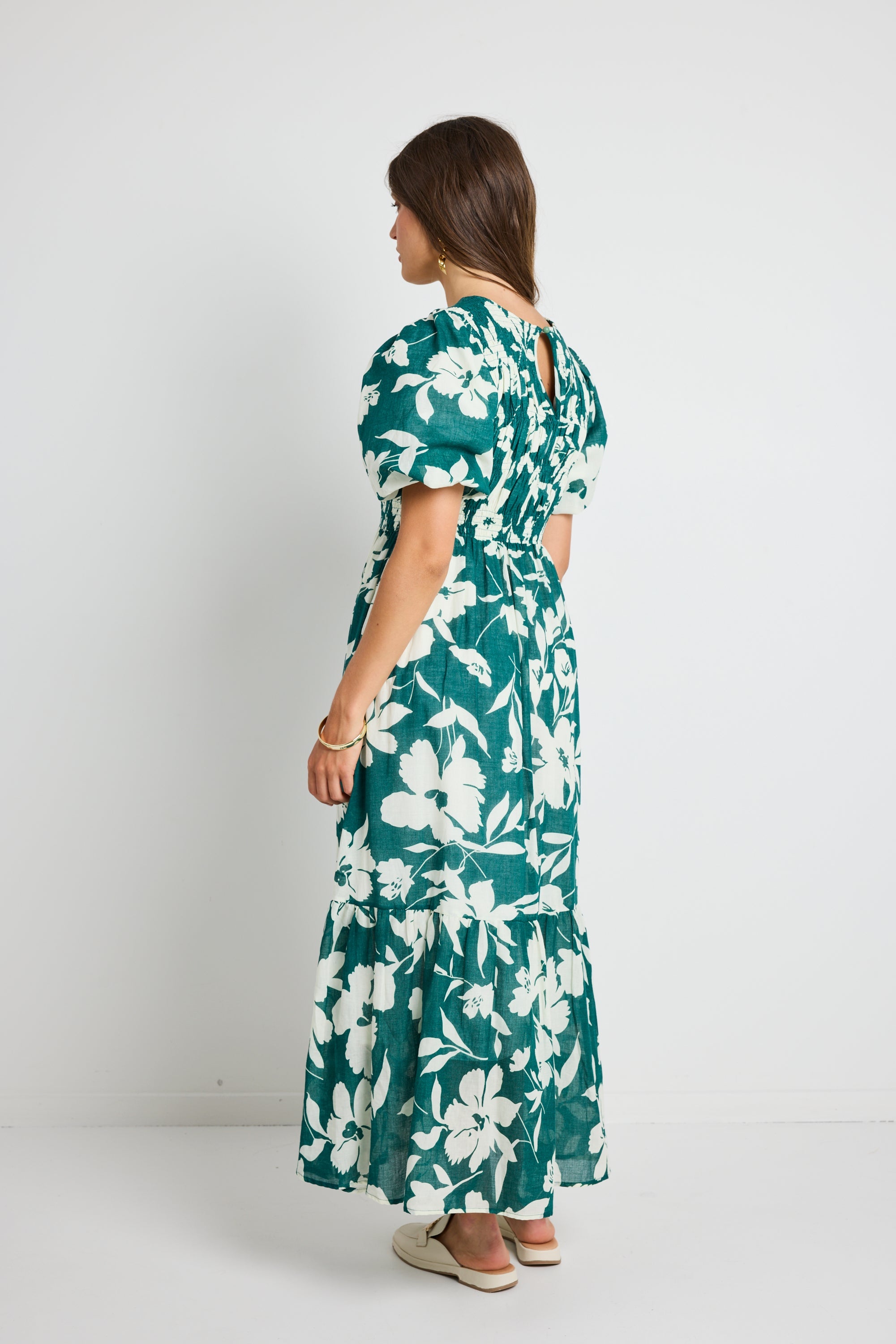 Ivy + Jack Milano Tiered Maxi Dress for Women - Flowy Boho Summer Dress with Pockets - Perfect for Beach Vacations, Weddings & Date Nights