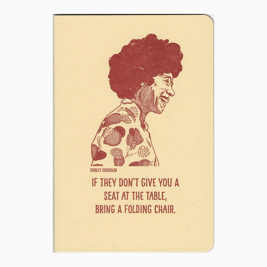 Shirley Chisholm Inspirational Notebook - College Ruled Journal for Women Empowerment, Black History & Political Activism - Perfect for Students, Activists & Gift Giving