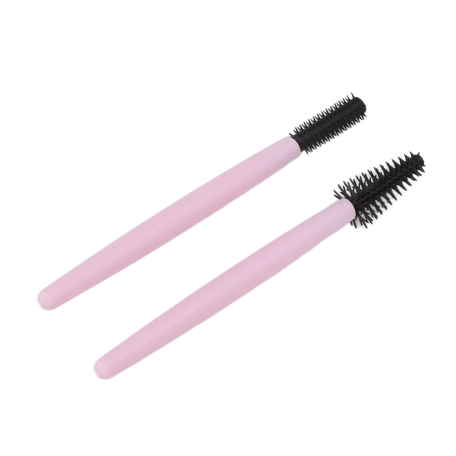 Reusable Flexible Silicone Eyelash Brushes - 2 Pack Purple Wedding Makeup Tools for False Lashes & Extensions | Perfect for Bridal, Party & Professional Makeup Artists