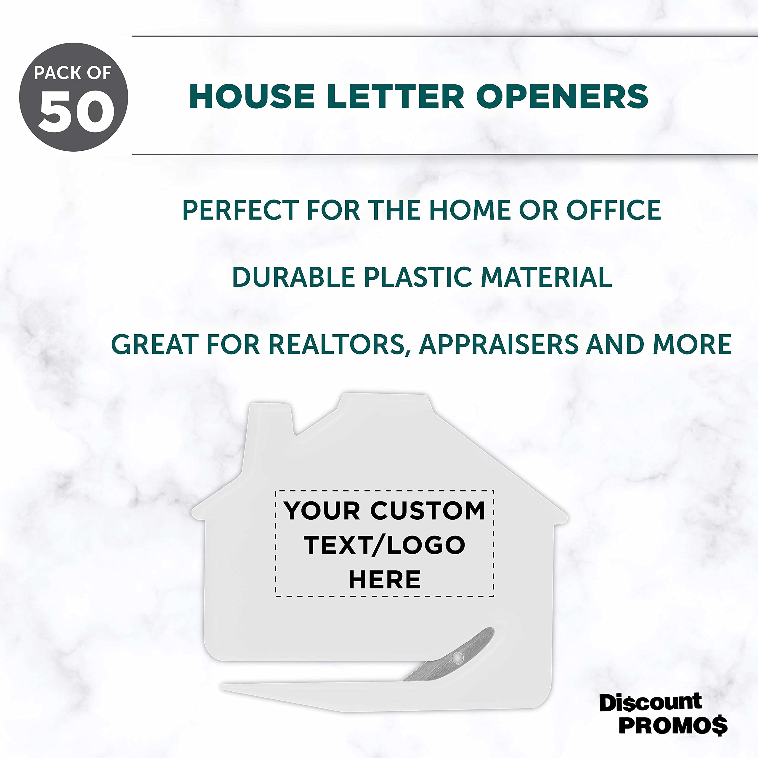 50-Piece Custom Engraved Letter Opener Set - Bulk Personalized Office & Home Supplies - White - Ideal for Gifts, Weddings, and Corporate Events