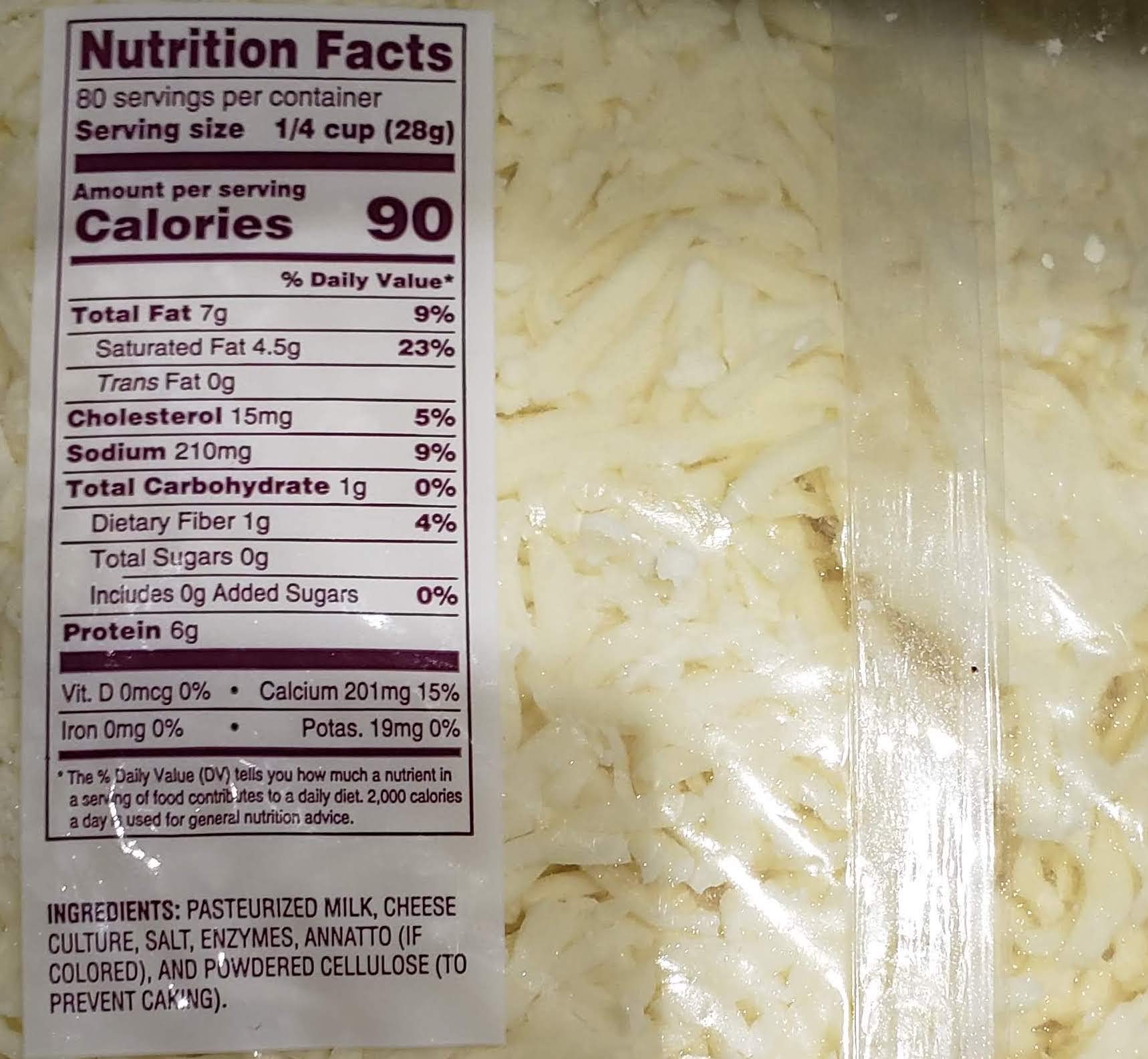 Supremo Italiano Premium Three Cheese Blend - Shredded Provolone, Mozzarella & Cheddar Cheese - 5lb Bulk Pack - Perfect for Pizza, Pasta & Italian Cooking