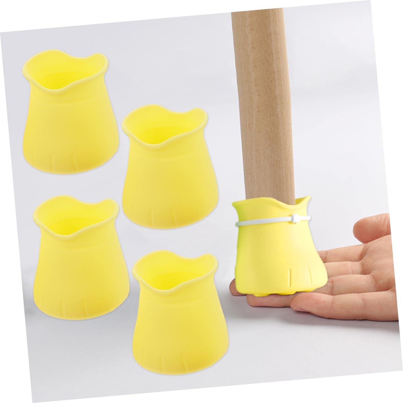 SEWOART Elegant Chair Leg Covers - 4 Pack Silicone Furniture Leg Protectors for Noise Reduction, Desk & Table Leg Protection - Perfect for Home, Office & Hardwood Floors