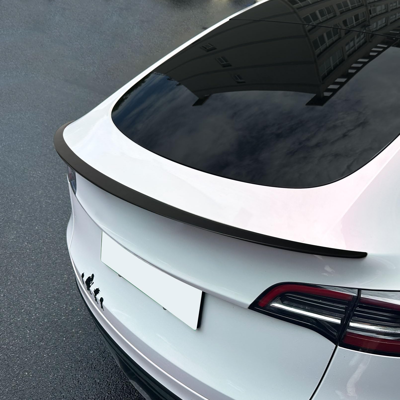 Tesla Model Y Rear Spoiler Wing - Matte Black Trunk Lip for 2020-2024 Models | Sporty Car Accessories for Enhanced Aerodynamics & Stylish Look | Perfect for Road Trips & Car Shows