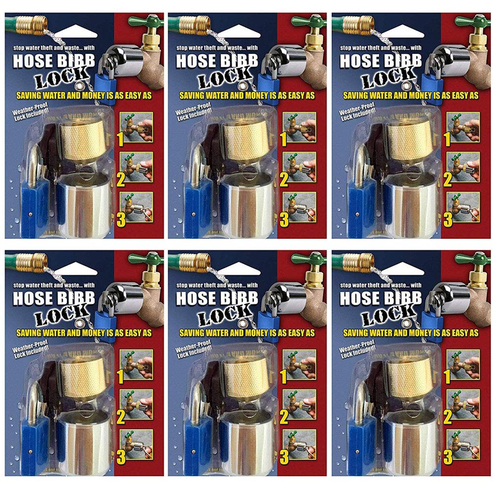 DSL-2 Outdoor Hose Bibb Lock - Heavy Duty Anti-Theft Water Spigot Cover for Garden Faucets & Outdoor Pipes - Perfect for Home Security, RV, and Camping Use