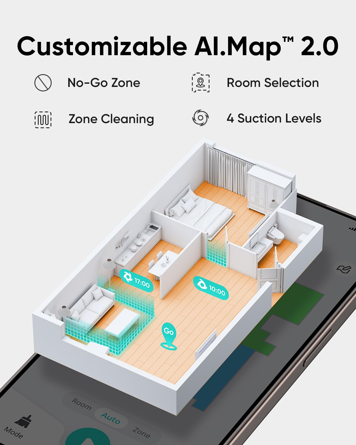 eufy L60 Robot Vacuum Cleaner with 5000Pa Ultra-Strong Suction & iPath Laser Navigation - Smart Self-Charging Robotic Vacuum for Pet Hair, Hardwood Floors & Deep Cleaning - Perfect for Home, Office & Large Spaces