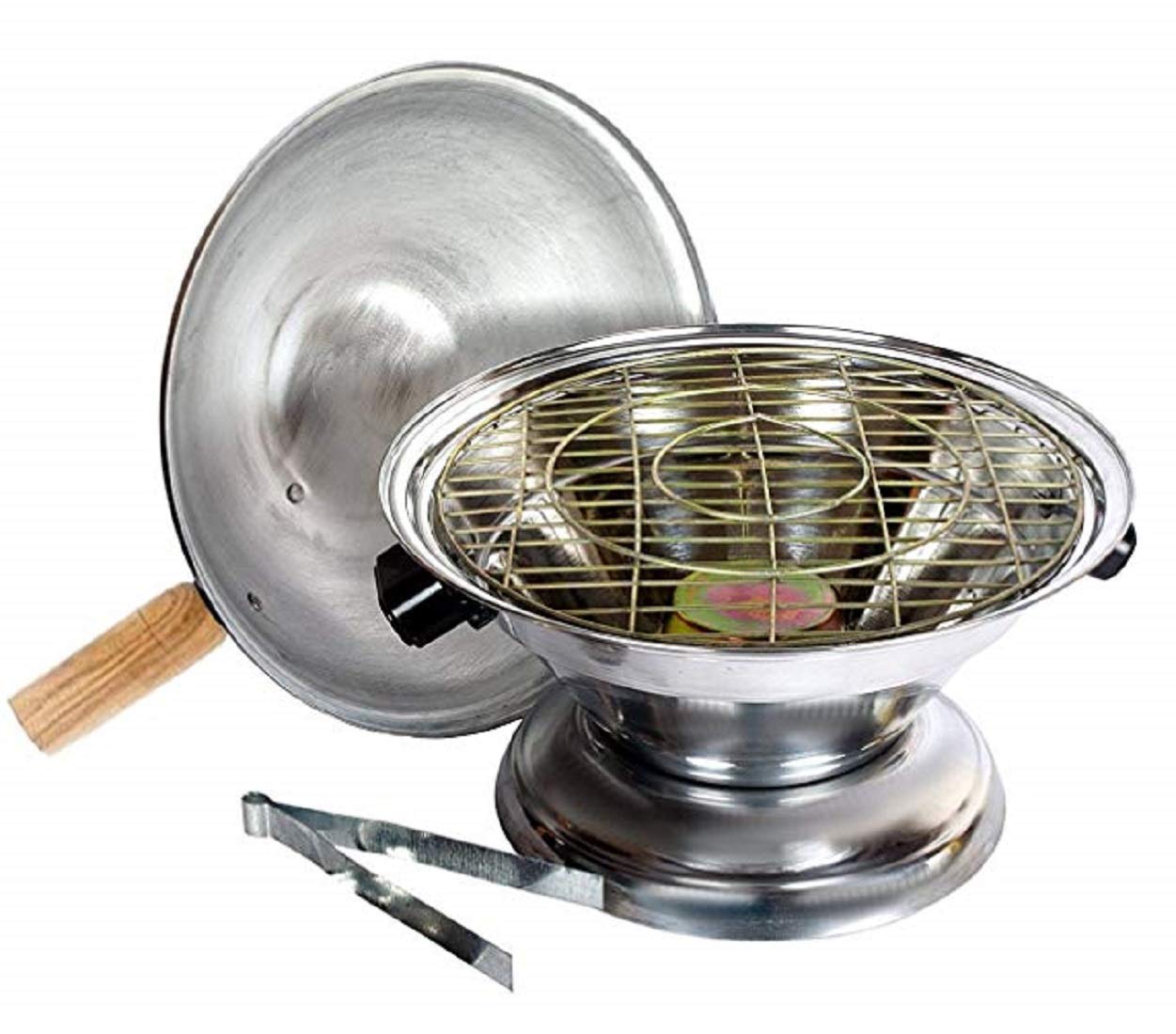 Kuber Industries Aluminum Multi-Purpose Oven & Gas Tandoor - BBQ Griller, Bati & Pizza Maker Set (1-Piece, Model CTKTC6032) for Outdoor Cooking, Parties & Indian Cuisine