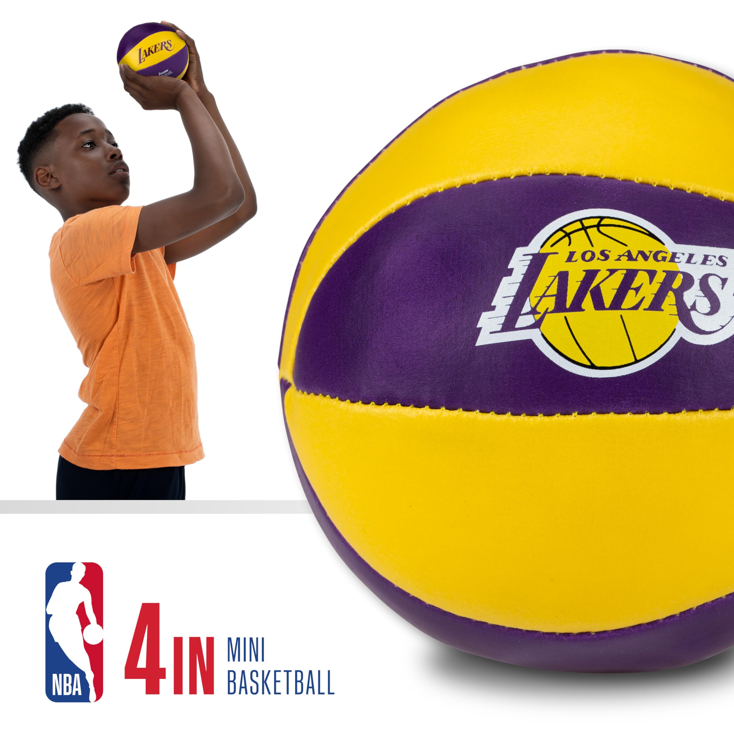 Franklin Sports NBA Mini Basketballs - 2 Pack Soft Toy Balls for Kids Indoor Play & Door Hoops