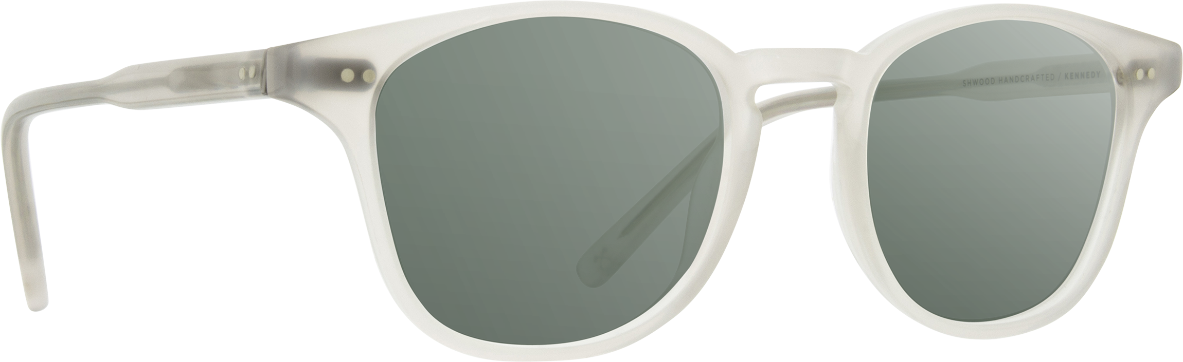 Shwood Kennedy Acetate Sunglasses - Bone Frame with G15 Polarized Lenses for Men & Women | UV Protection, Fashion Eyewear for Outdoor Activities, Driving, Beach & Travel